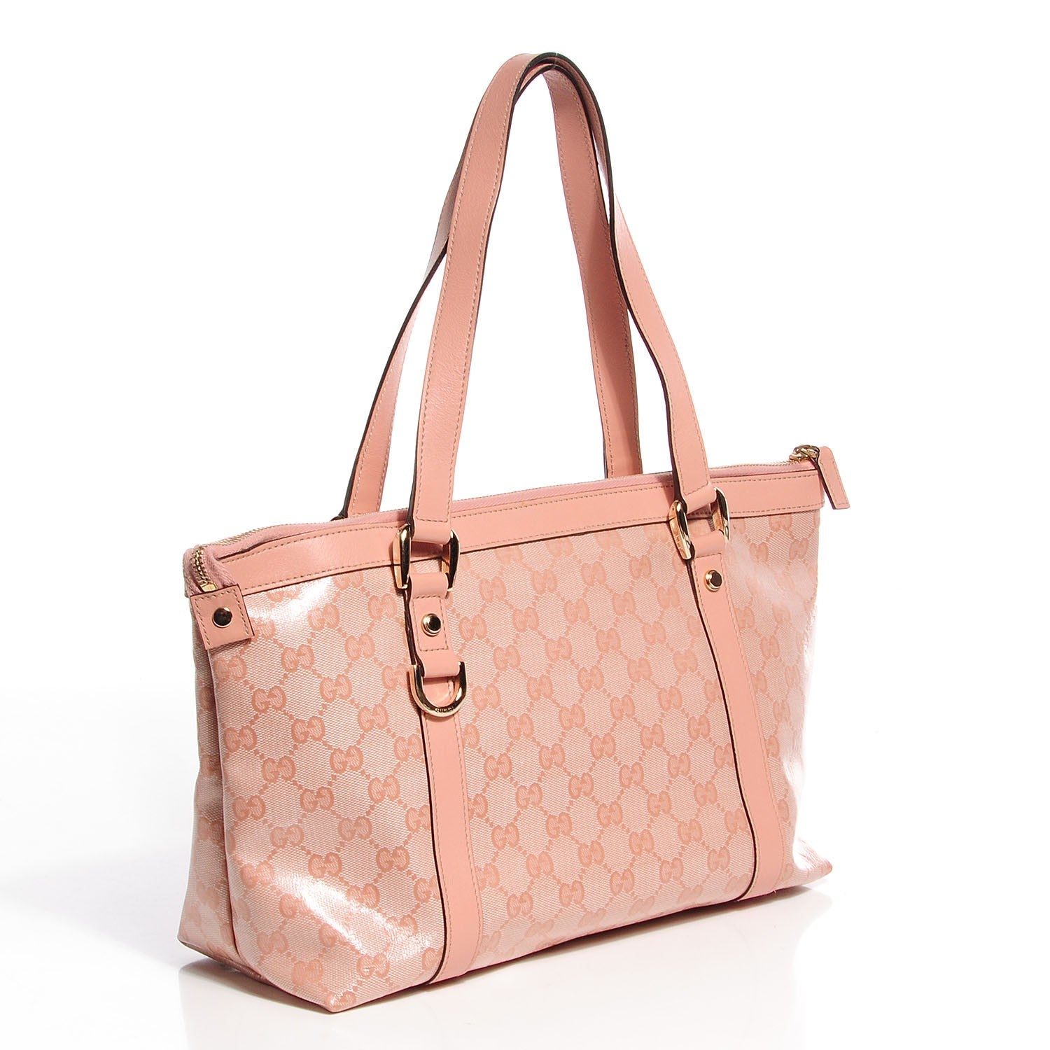 Gucci Crystal Monogram Medium Abbey Tote Blush 3 of 8