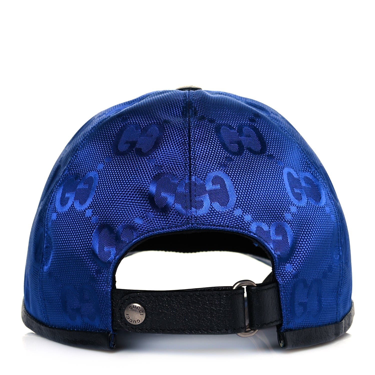 Gucci Econyl Nylon Monogram Off The Grid Baseball Hat L Orient Blue Black 4 of 9