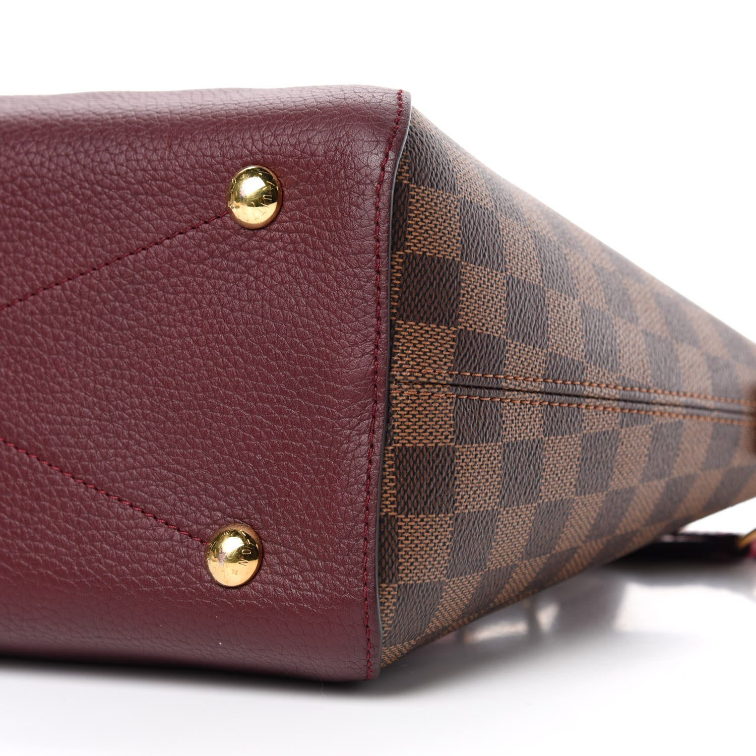 Louis Vuitton Damier Ebene Cuir Taurillon Hyde Park Fuchsia 8 of 11