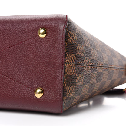 Louis Vuitton Damier Ebene Cuir Taurillon Hyde Park Fuchsia 8 of 11