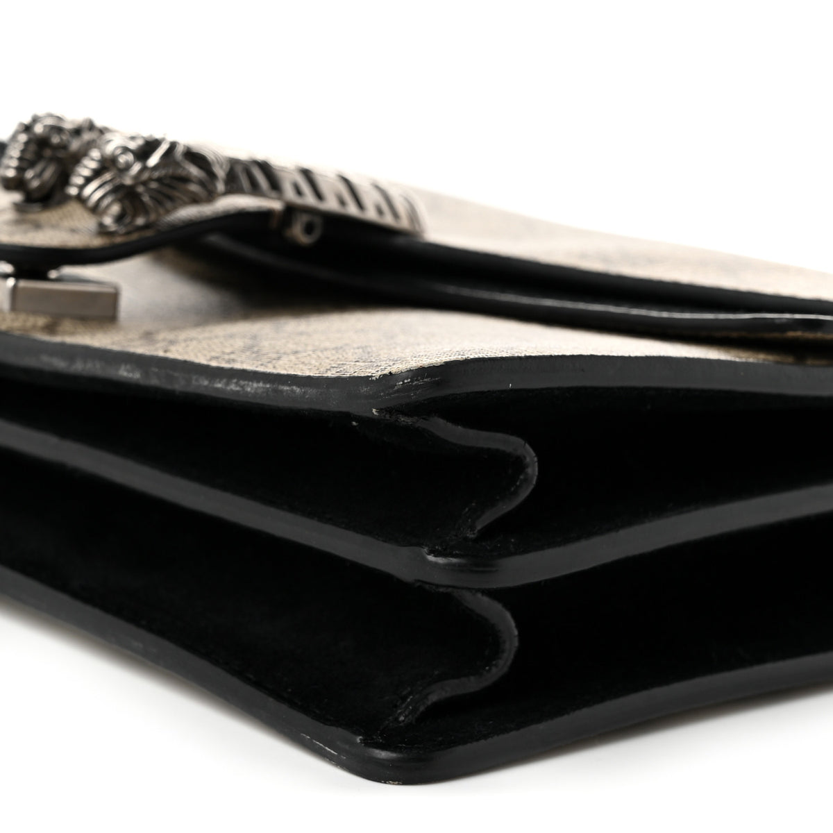 GG Supreme Monogram Small Dionysus Shoulder Bag Black