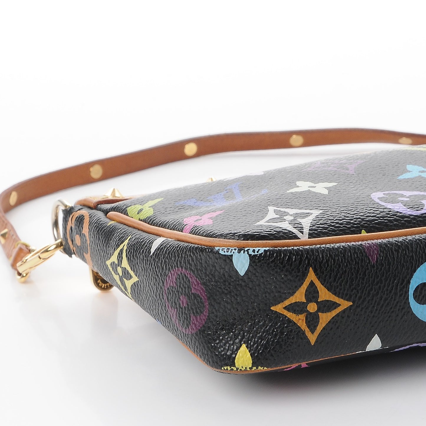 Monogram Multicolor Pochette Accessories Black