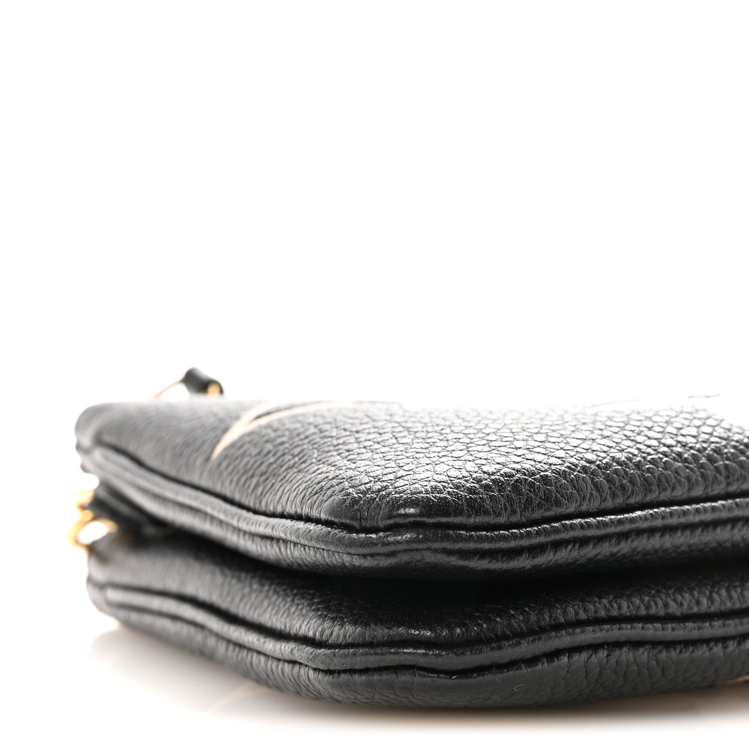 Louis Vuitton Empreinte Monogram Giant Double Zip Pochette Black Cream 8 of 10