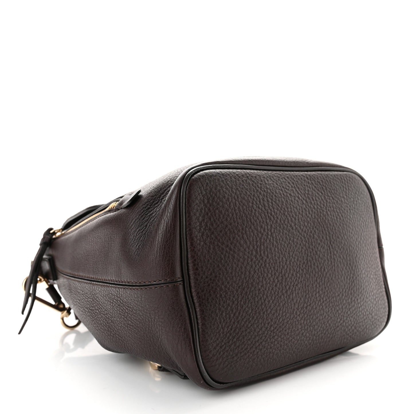 Suede Calfskin Medium Faye Backpack Dark Brown