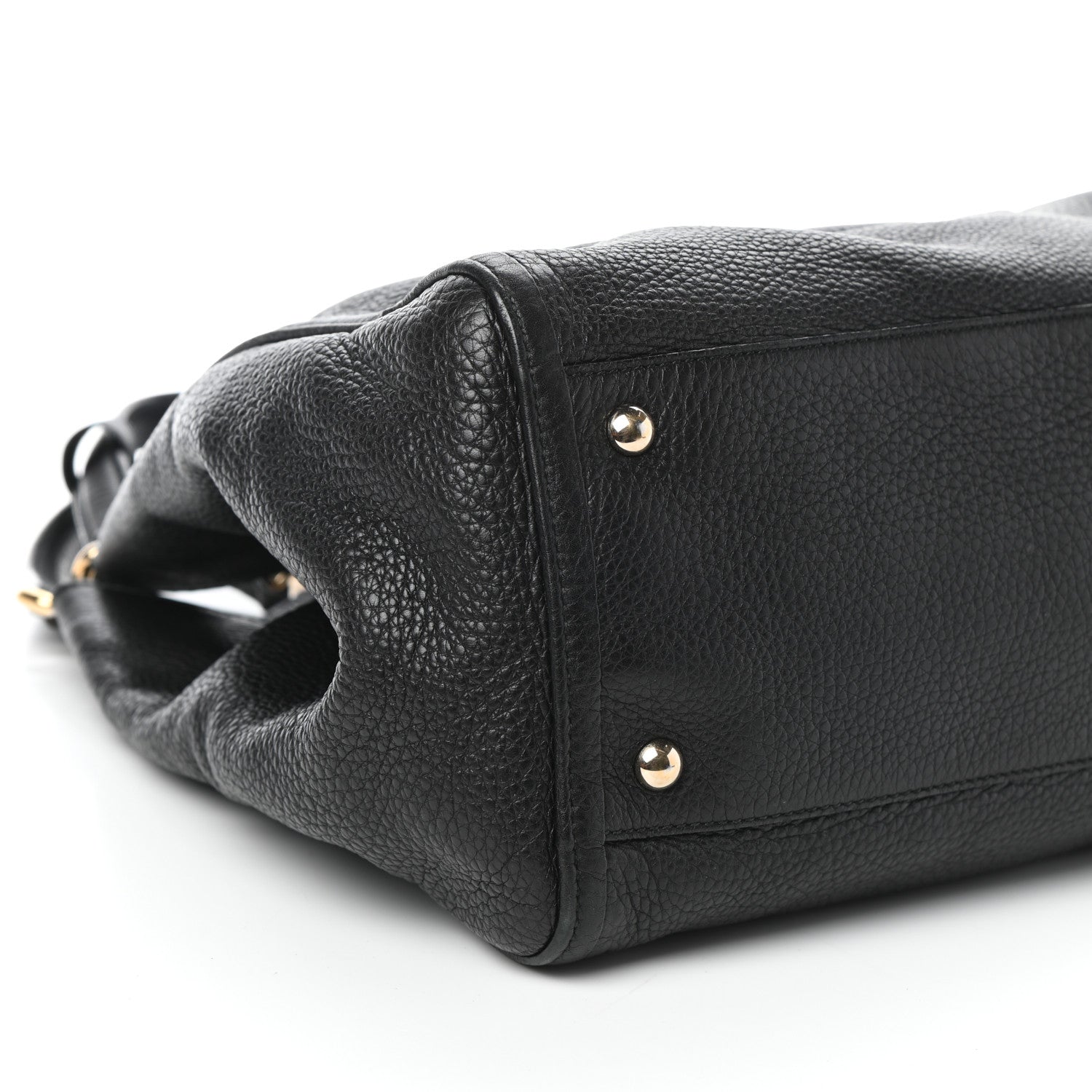Gucci Pebbled Calfskin Medium Soho Shoulder Bag Black 10 of 11