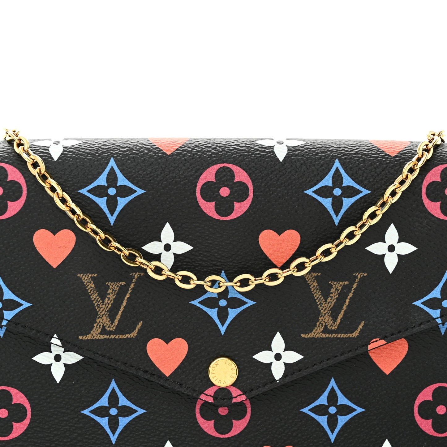 Game On Felicie Chain Wallet Black