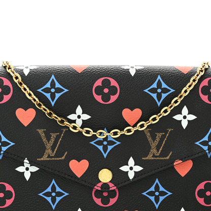 Louis Vuitton Game On Felicie Chain Wallet Black 8 of 10