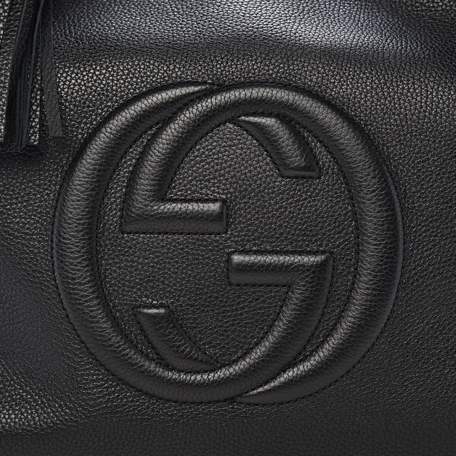 Gucci Pebbled Calfskin Large Soho Hobo Black 10 of 10