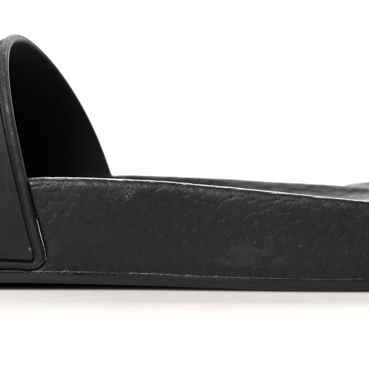 Gucci Rubber Womens Logo Slide Sandals 38 Black 9 of 12
