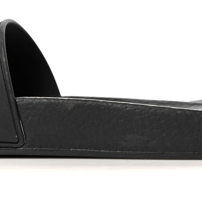 Gucci Rubber Womens Logo Slide Sandals 38 Black 9 of 12