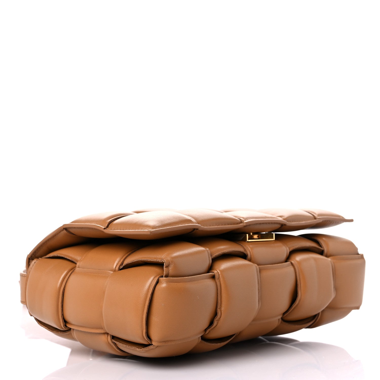 Bottega Veneta Nappa Maxi Intreccio Padded Cassette Crossbody Bag Caramel 3 of 7