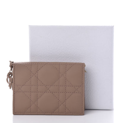 Christian Dior Ultra Matte Calfskin Cannage Small Lady Dior Flap Card Holder Fard 10 of 10