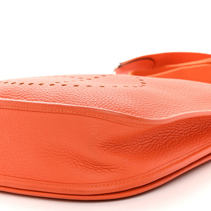 Hermes Taurillon Clemence Evelyne III PM Feu 10 of 12