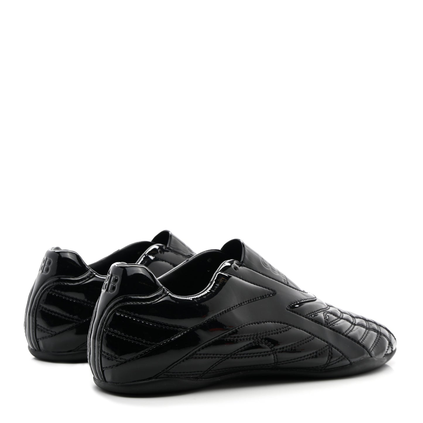 Patent Polyurethane Womens Zen Sneakers 39 Black
