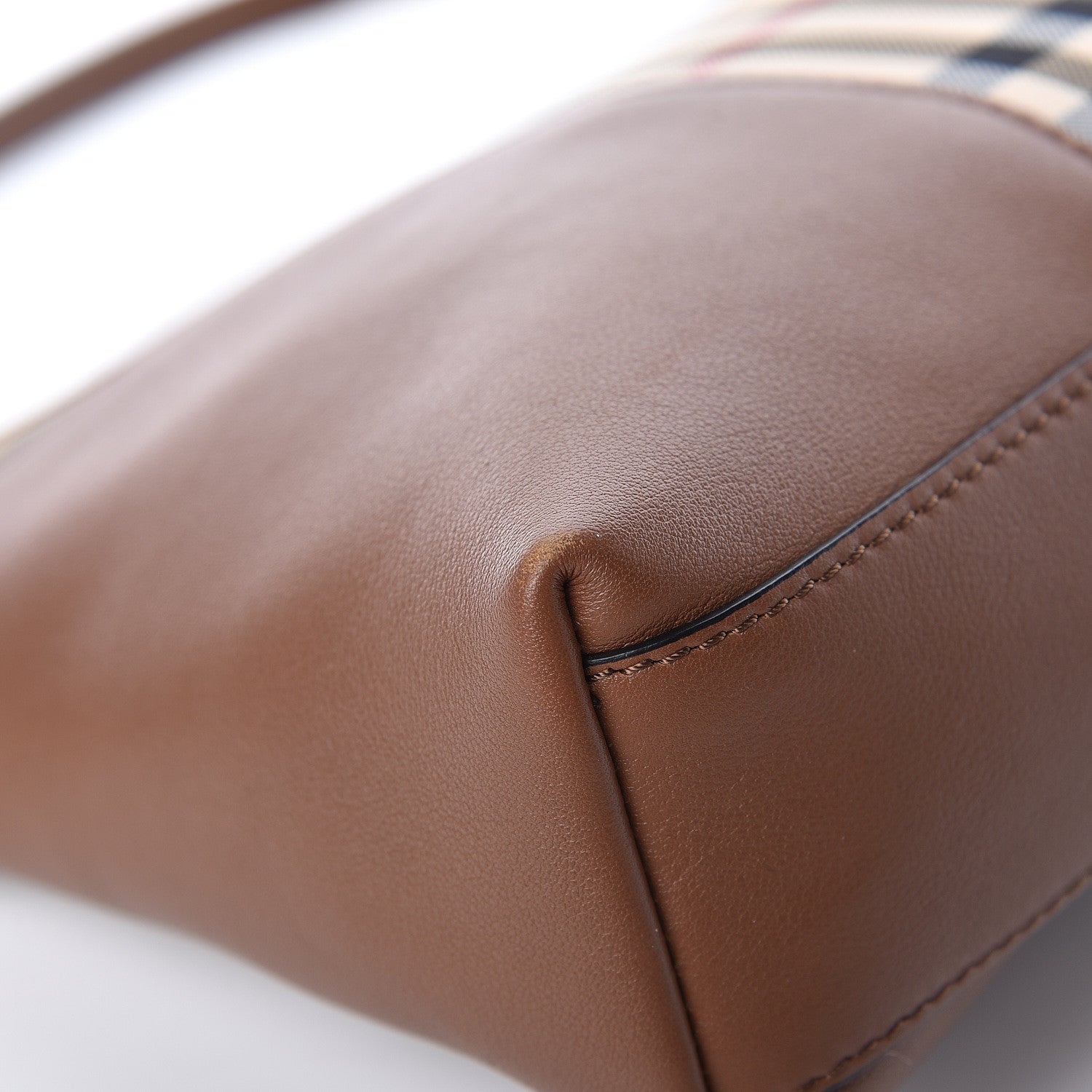 Burberry Horseferry Check Small Chichester Crossbody Clutch Bag Honey Tan 13 of 14