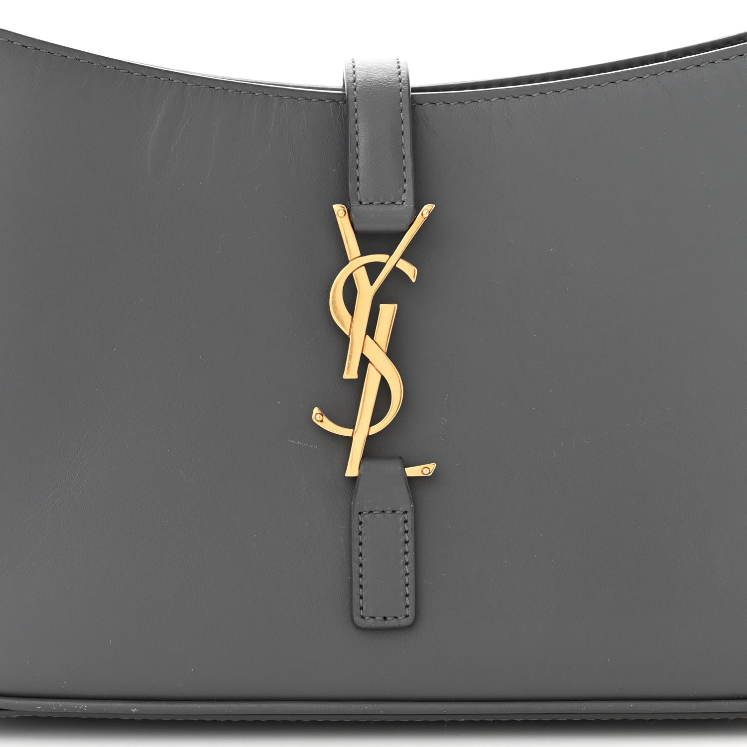 Saint Laurent Smooth Calfskin Le 5 A 7 Hobo Storm 8 of 15
