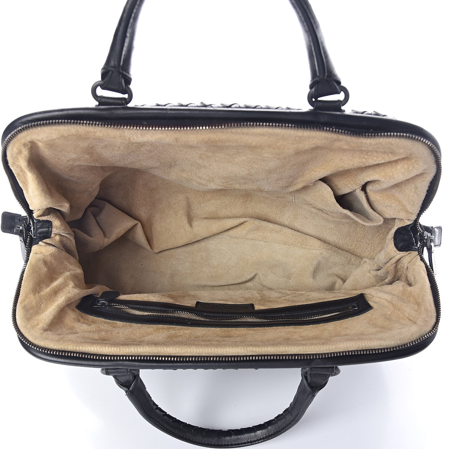 Bottega Veneta Nappa Intrecciato New Bond Satchel Black 5 of 8