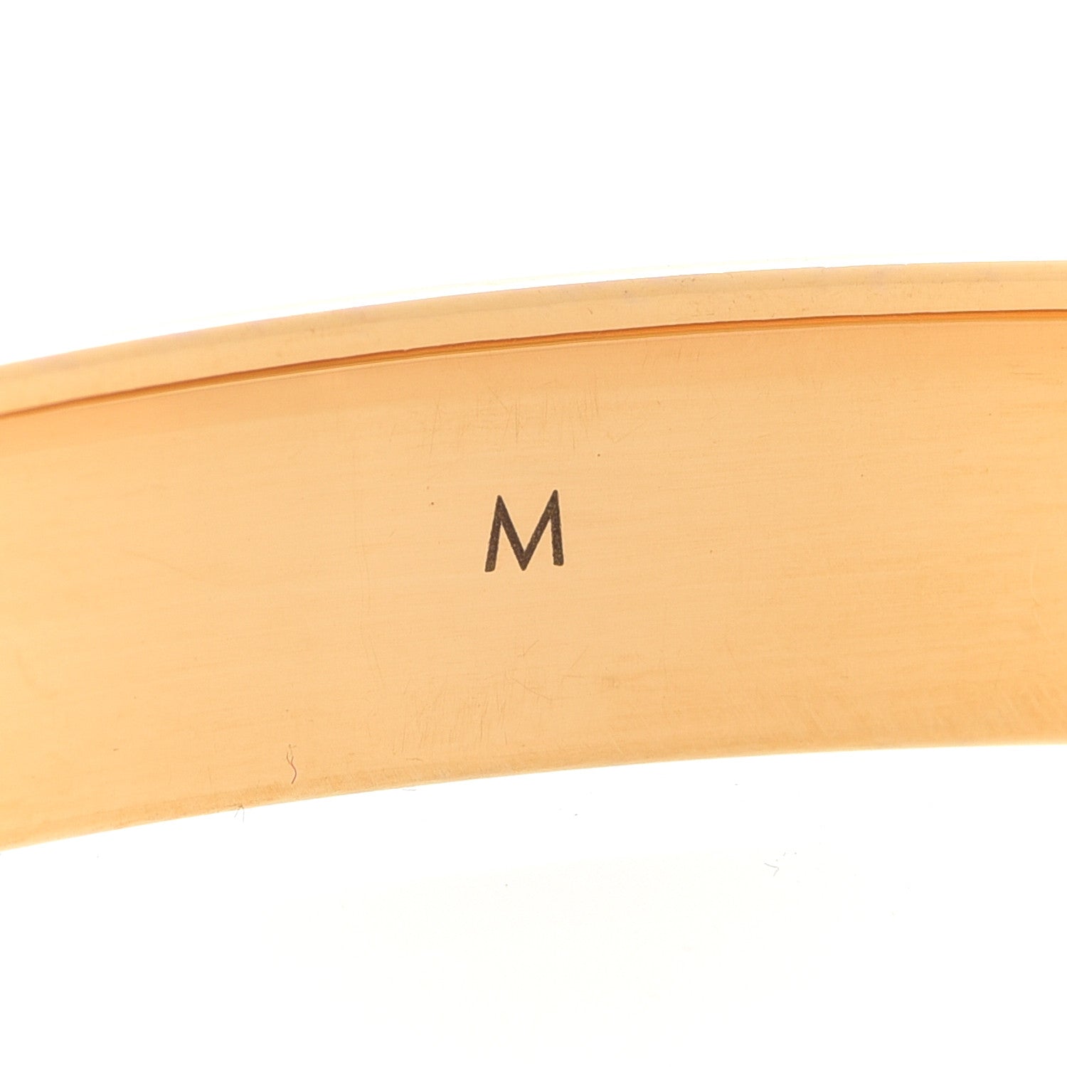 Louis Vuitton Brass Monogram Nanogram Cuff M Gold 5 of 6