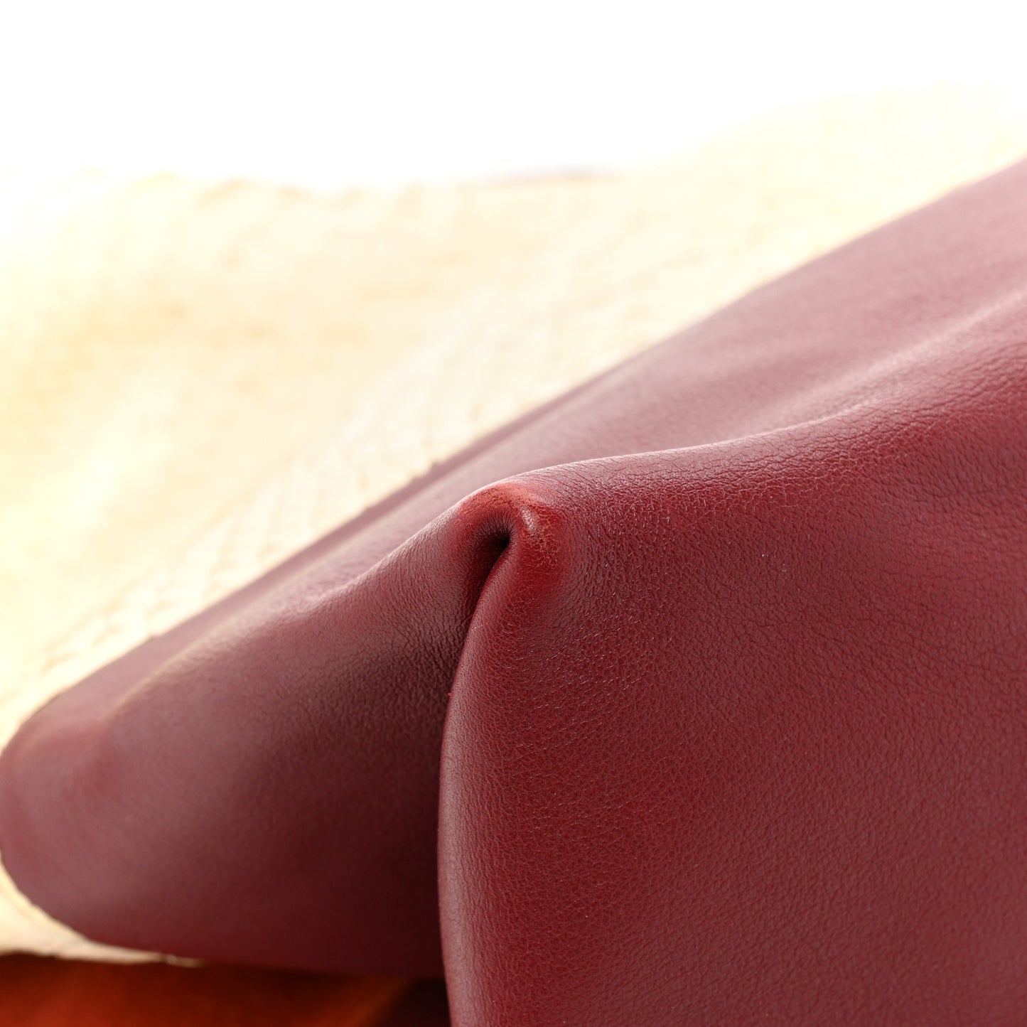 Python Calfskin All Soft Shoulder Bag Burgundy