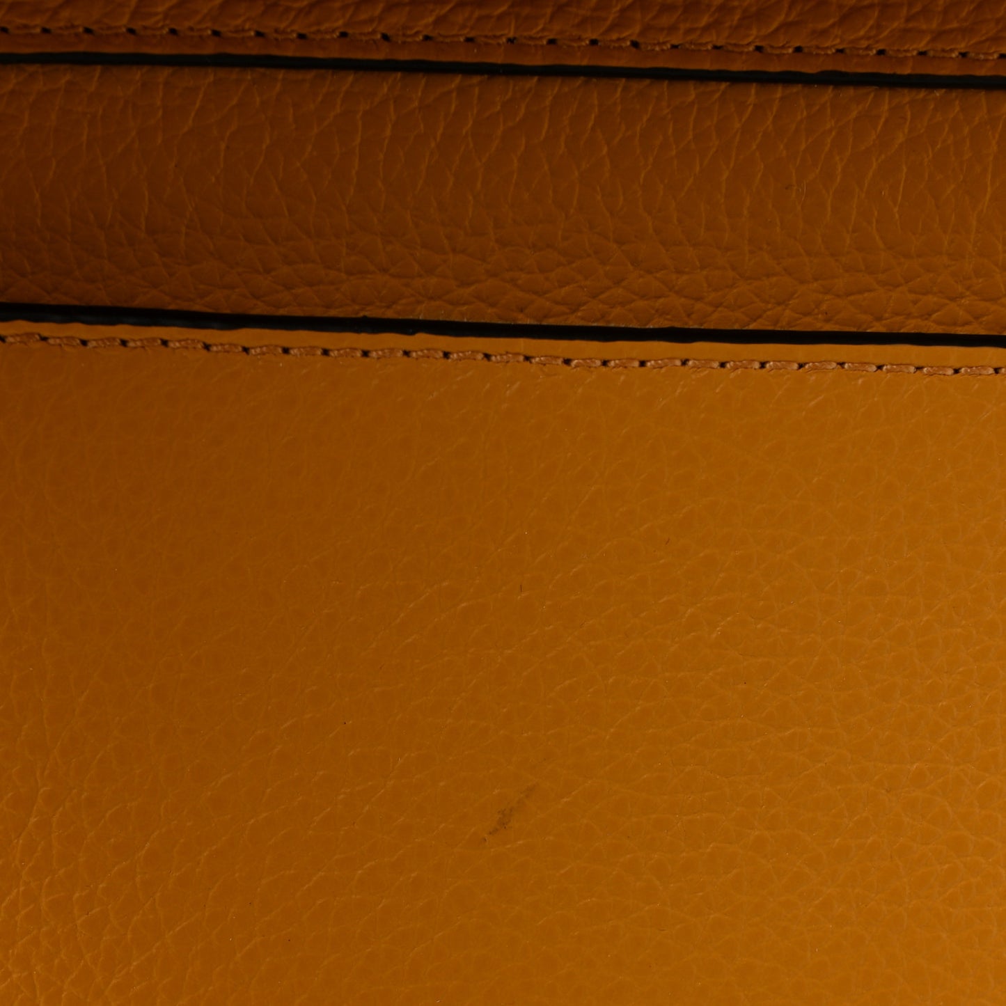 Raffia Small Grain Calfskin Medium Marcie Basket Yellow