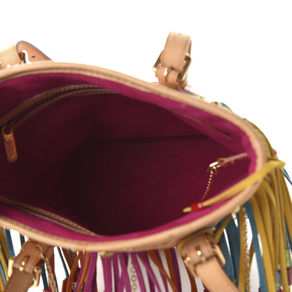 Louis Vuitton Monogram Multicolor Fringe Bucket White 5 of 12