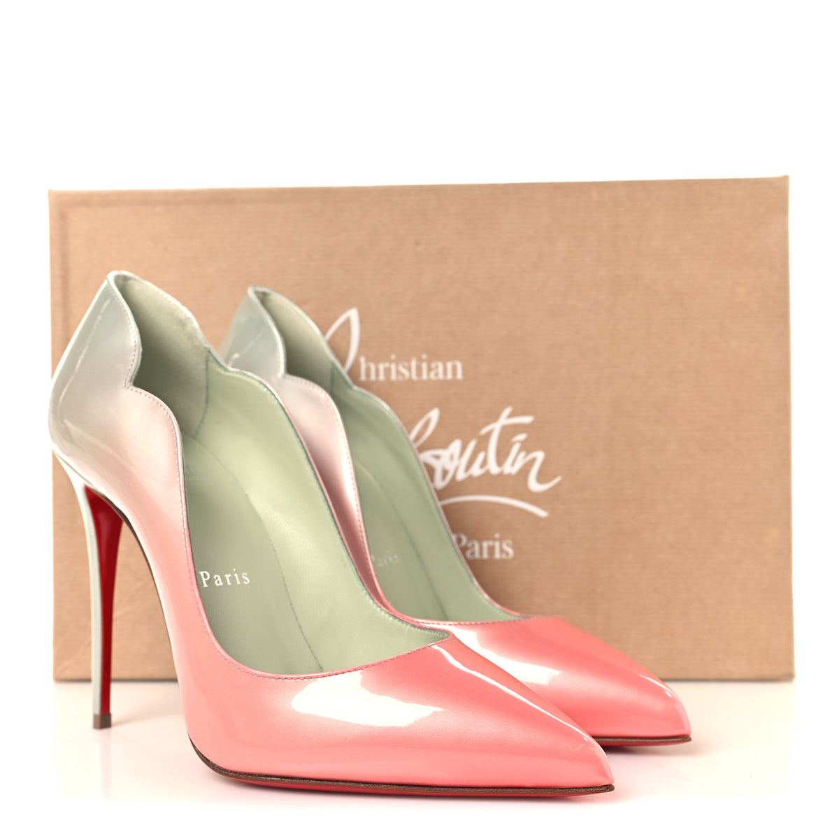 Christian Louboutin Metallic Patent Psychic Hot Chick 100 Pumps 38 Palio Haiiro 9 of 9
