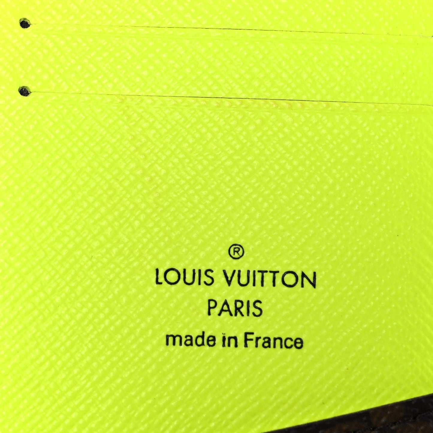 Monogram Pocket Organizer NM Yellow