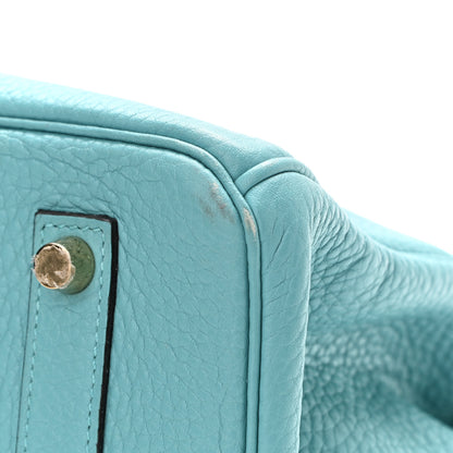 Hermes Taurillon Clemence Birkin 35 Bleu Saint Cyr 11 of 15