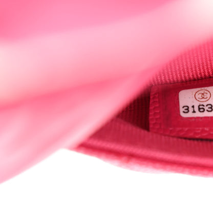 Chanel Caviar Fabric Quilted Foldable Tote With Chain Pink Multicolor 12 of 20