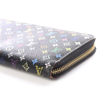 Louis Vuitton Monogram Multicolor Zippy Wallet Black Grenade 6 of 9