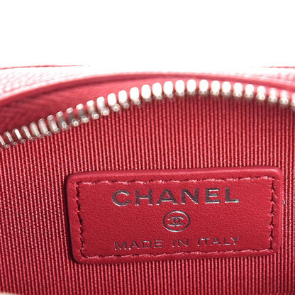 Chanel Caviar Quilted Classic Clutch With Chain Pink 6 of 8