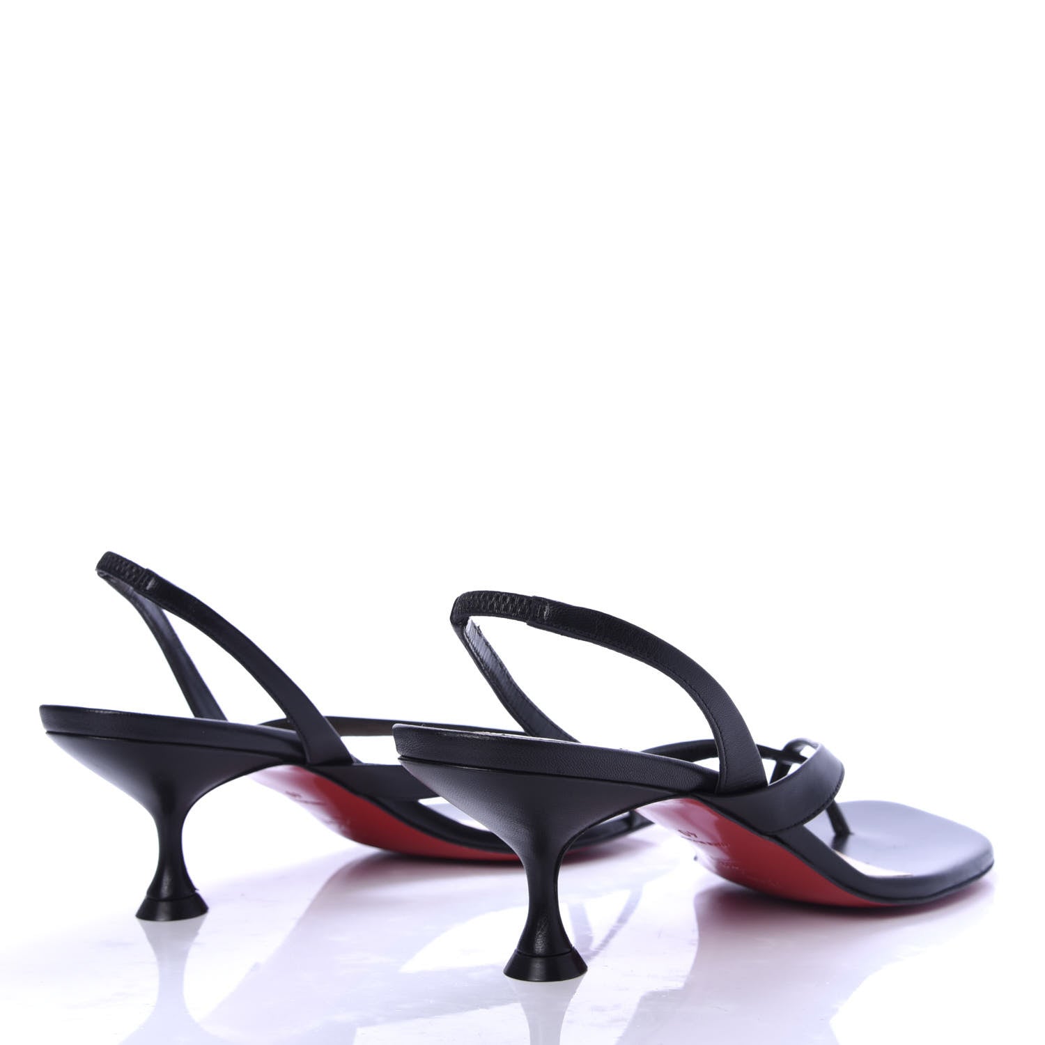 Christian Louboutin Kid Taralita 55 Thong Sandals 40 Black 4 of 9