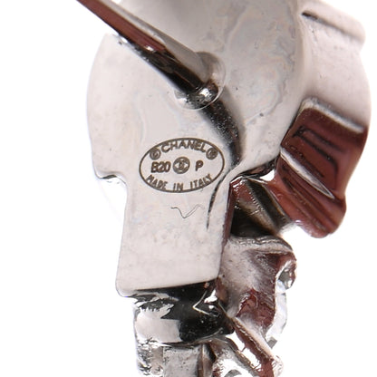 Chanel Crystal Starfall Drop Long CC Earrings Silver 4 of 4