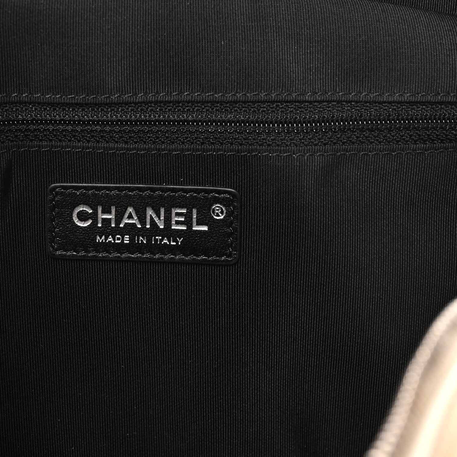 Chanel Caviar Grosgrain Quilted Top Handle CC Flap Beige Black 5 of 9