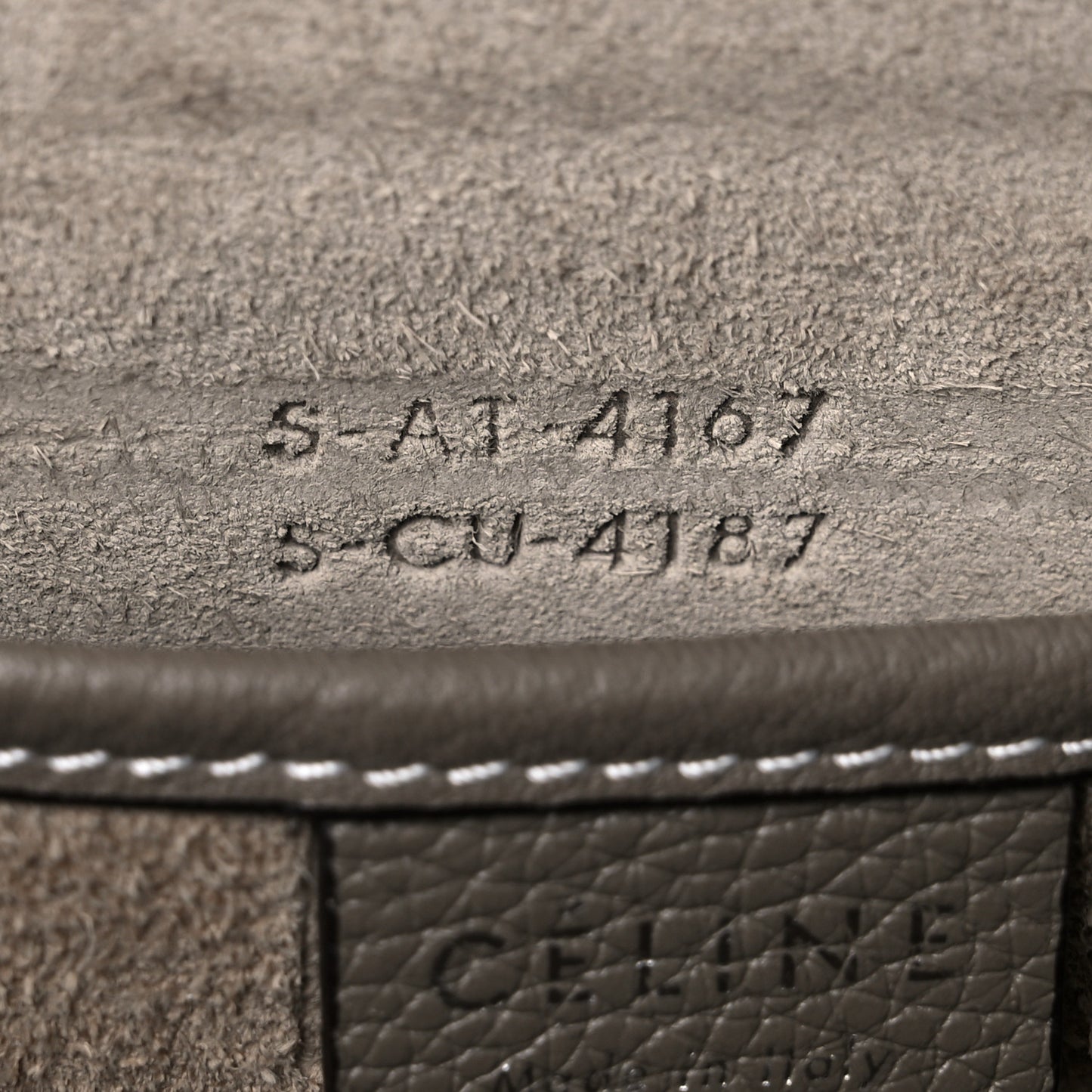 Drummed Calfskin Nano Luggage Souris