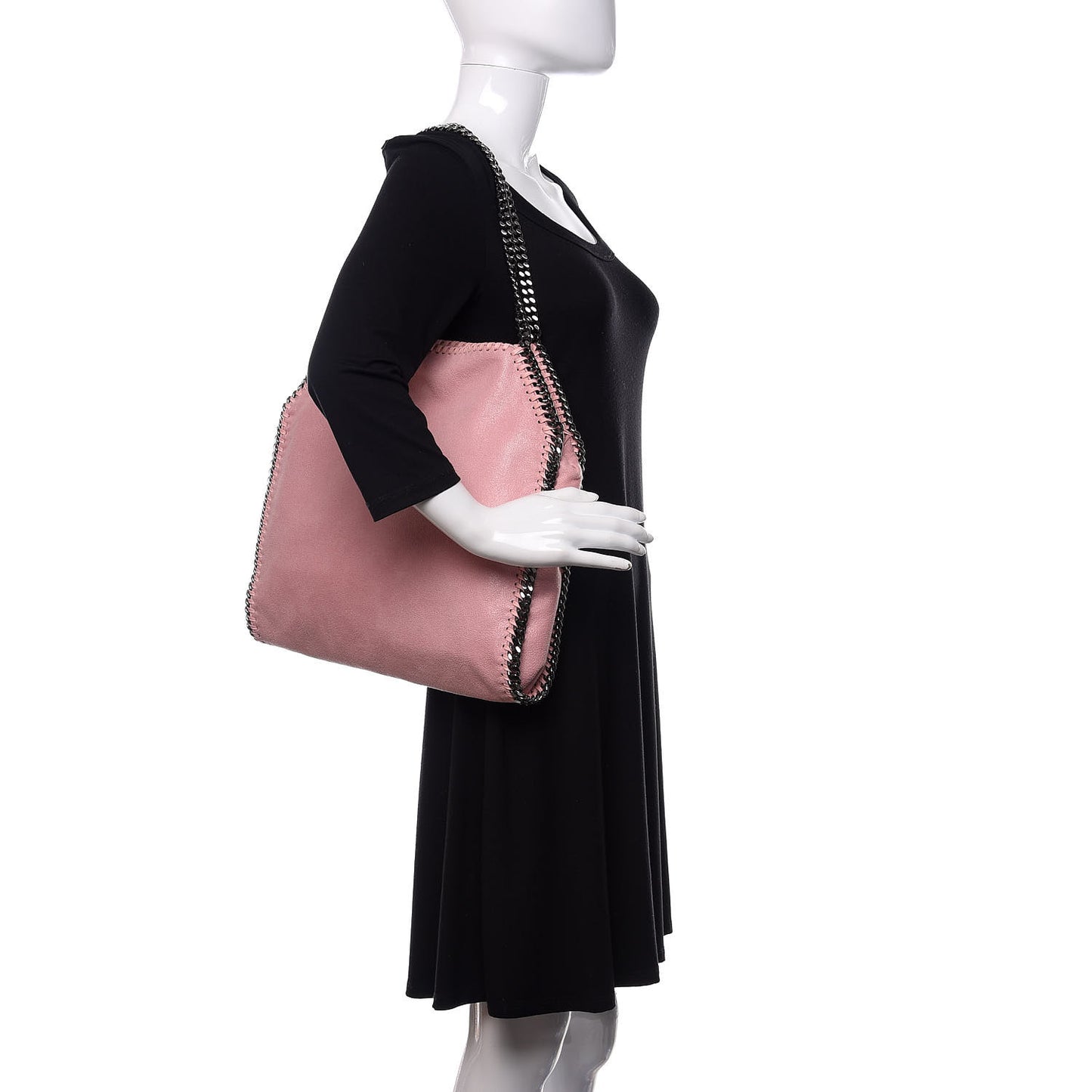Shaggy Deer Small Falabella Tote Pink
