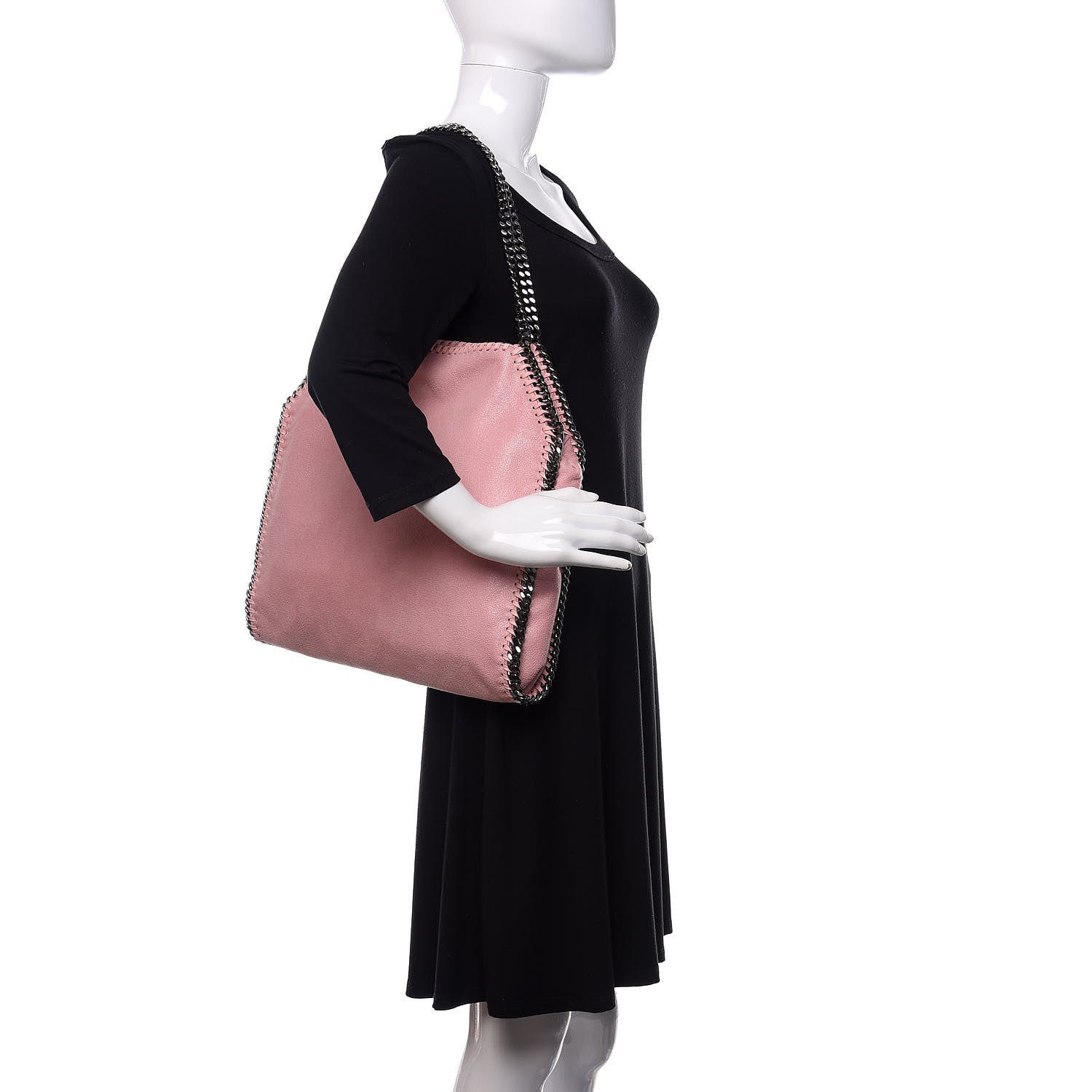 Stella McCartney Shaggy Deer Small Falabella Tote Pink 2 of 9