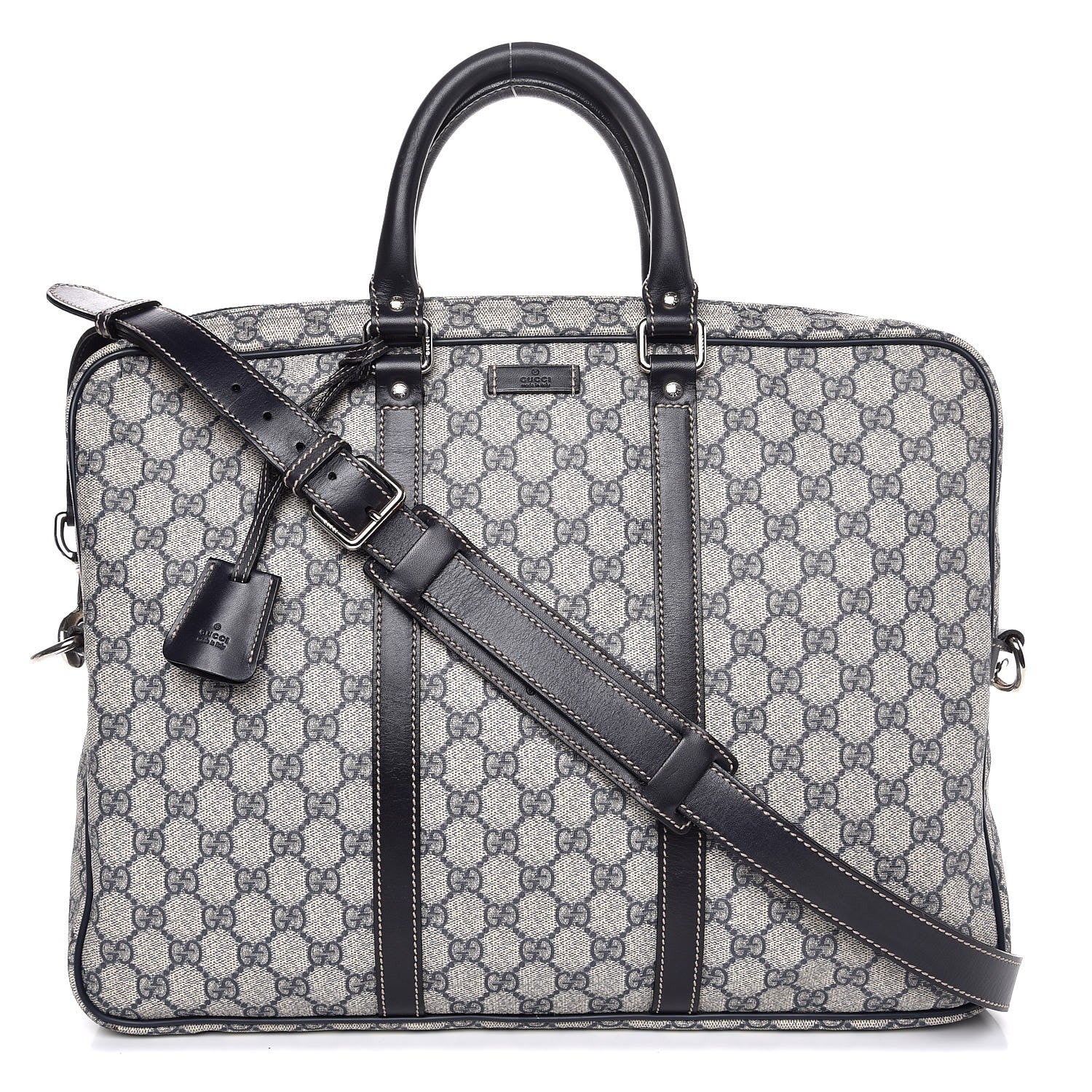 Gucci GG Plus Monogram Medium Briefcase Navy 1 of 8