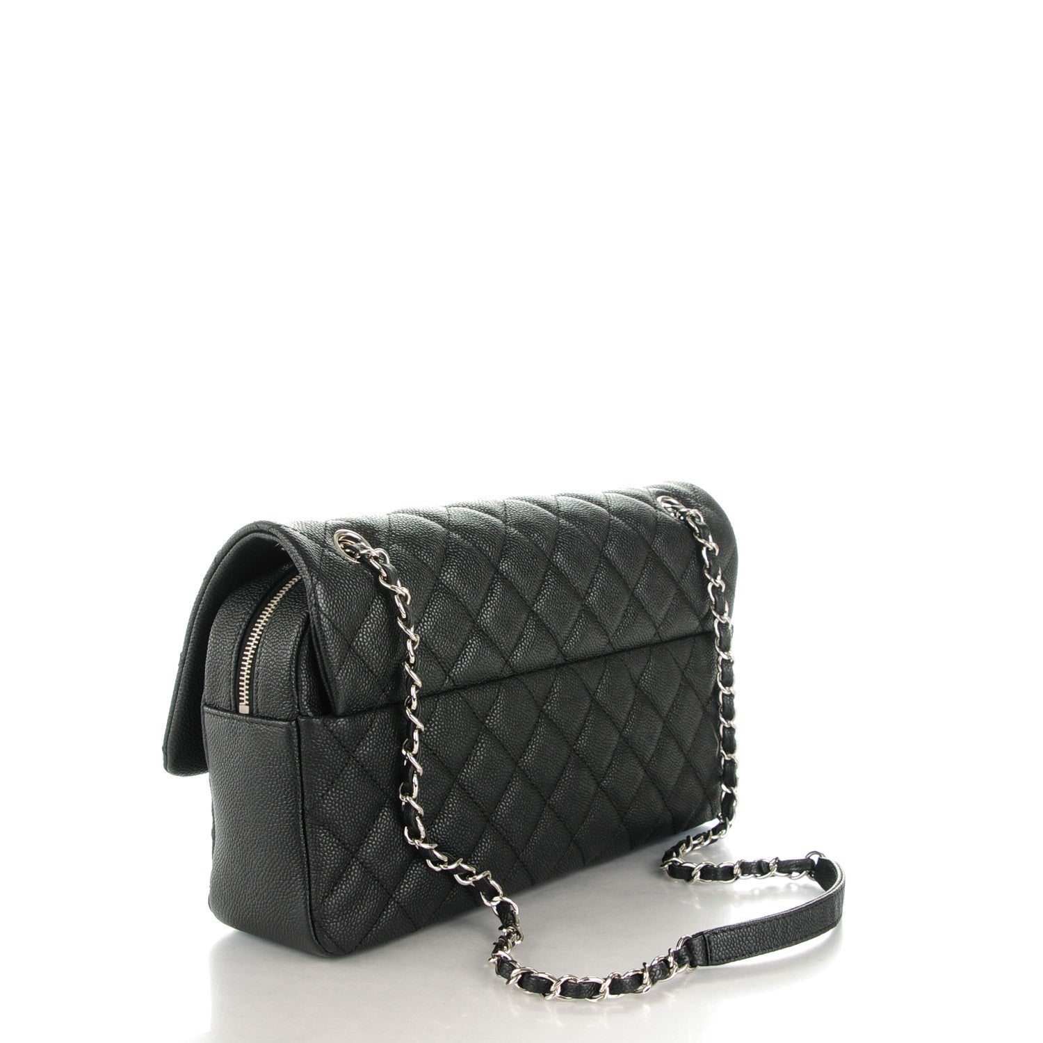 Chanel Caviar Quilted Jumbo Easy Flap Black 3 of 8