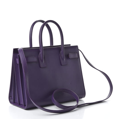 Saint Laurent Calfskin Baby Sac de Jour Purple 3 of 9