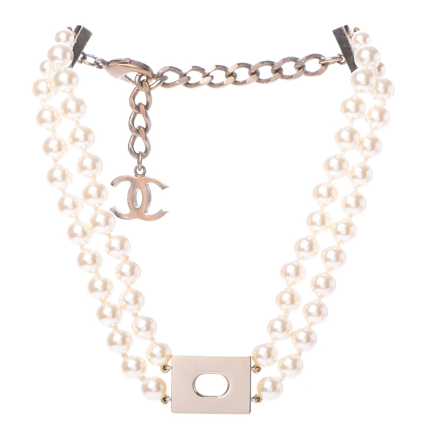 Pearl CC Short Necklace
