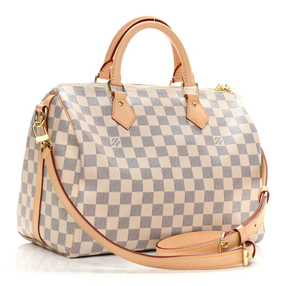 Louis Vuitton Damier Azur Speedy Bandouliere 30 3 of 10