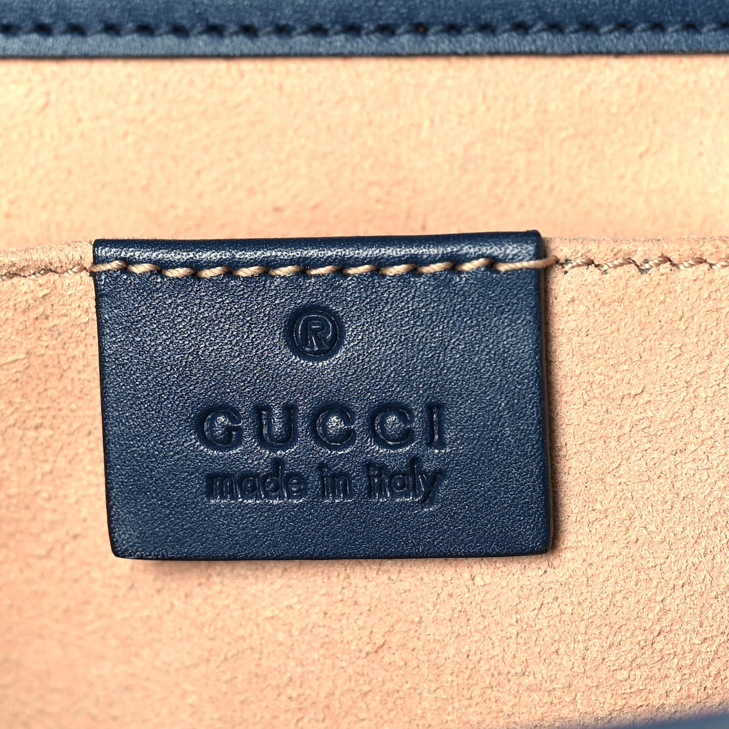 Guccissima Small Padlock Shoulder Bag Blue Agata