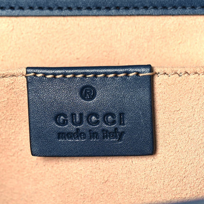Gucci Guccissima Small Padlock Shoulder Bag Blue Agata 7 of 13