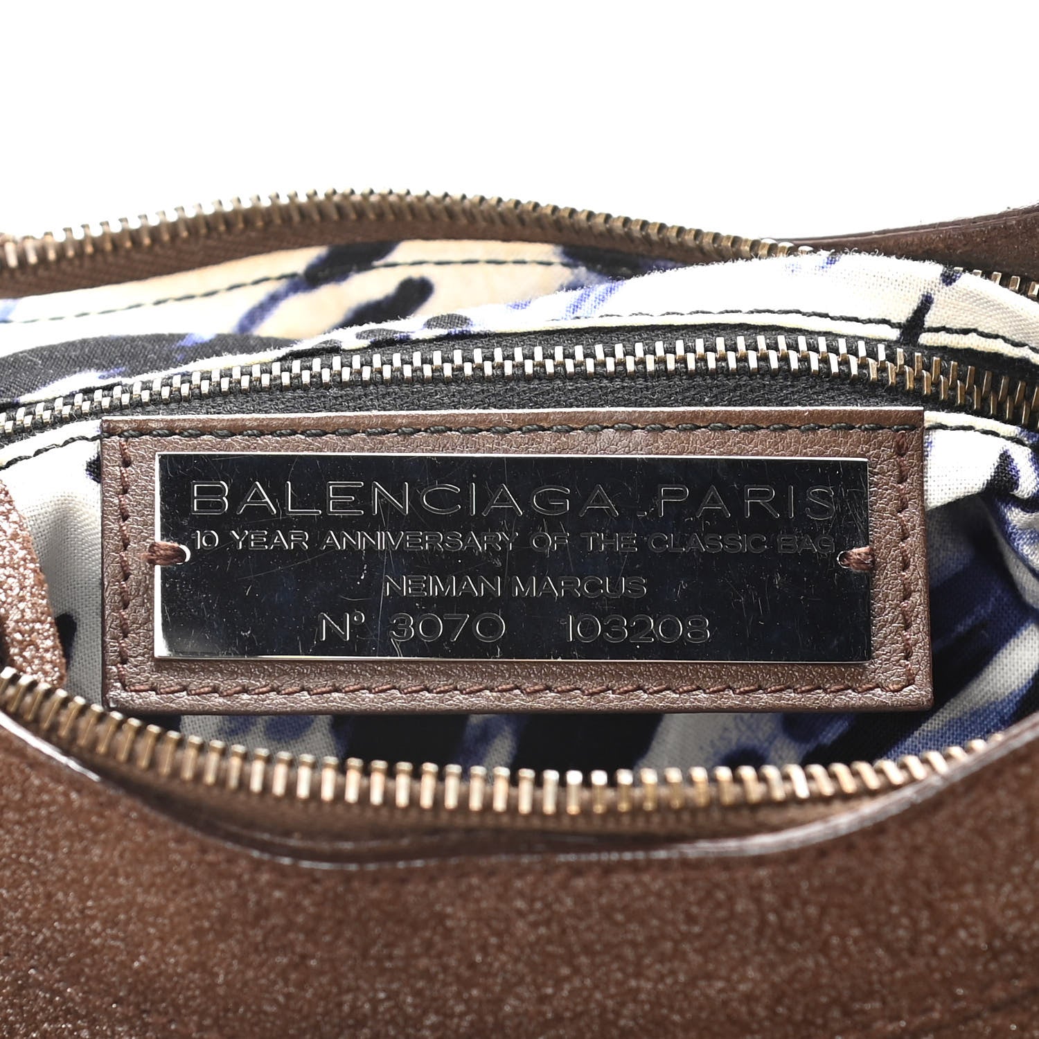 Balenciaga Metallic Craquele Calfskin Classic Hardware First Bronze 7 of 9