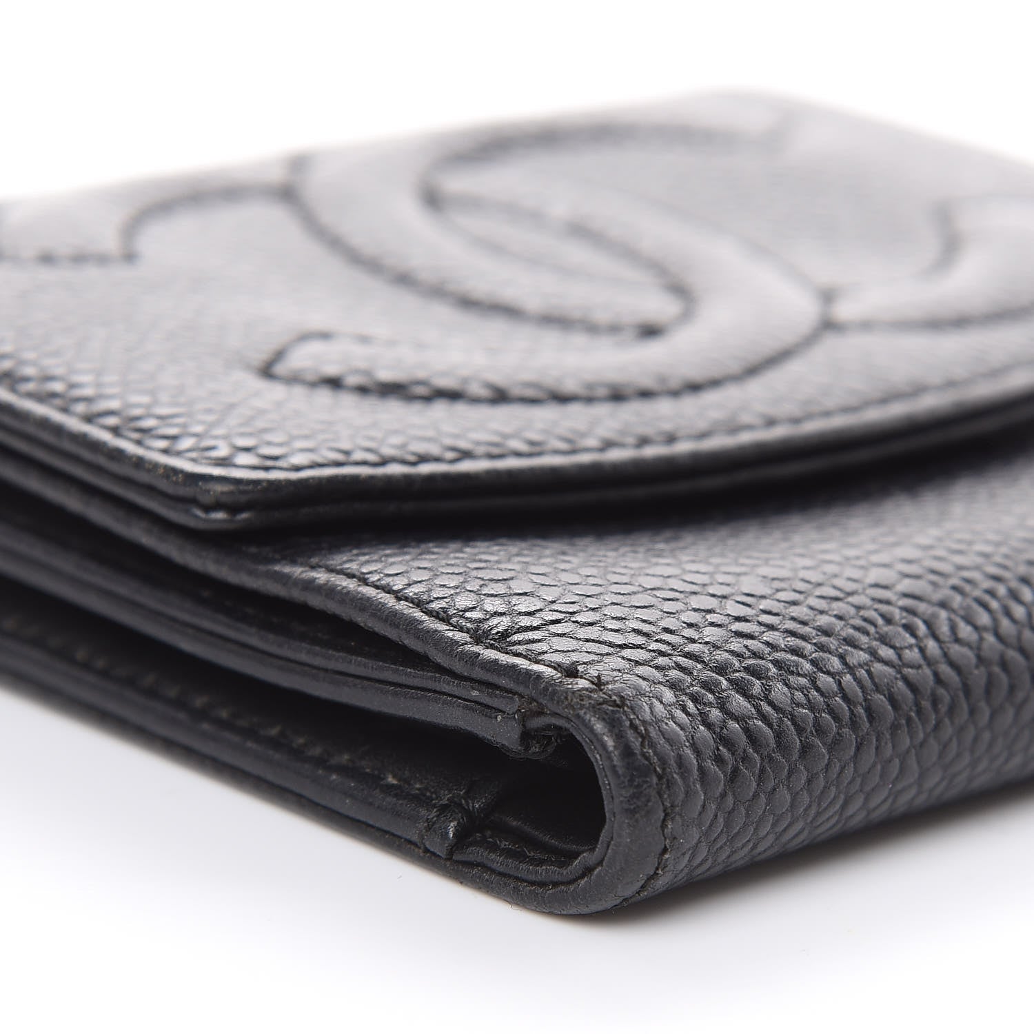 Chanel Caviar Timeless CC Compact Wallet Black 10 of 15