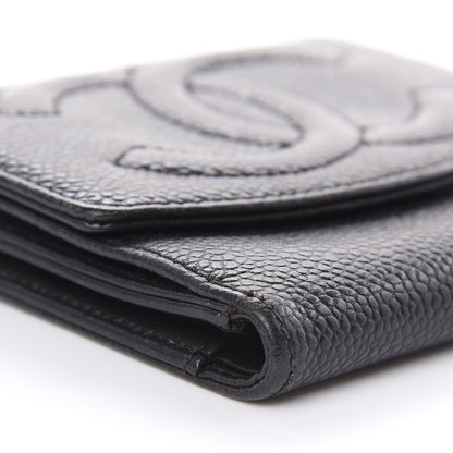 Chanel Caviar Timeless CC Compact Wallet Black 10 of 15