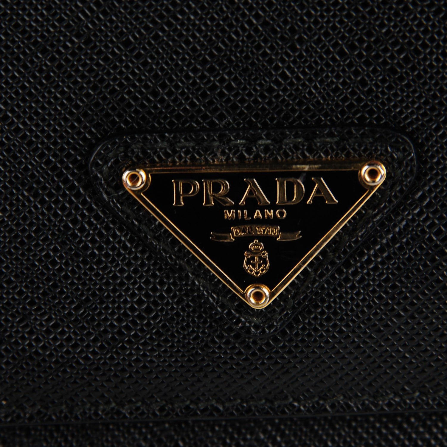 Prada Saffiano Lux Chain Shoulder Bag Black 5 of 10
