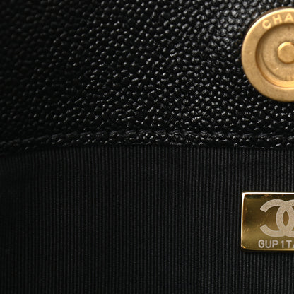 Chanel Caviar Quilted Small Shopping Tote Black 6 of 10