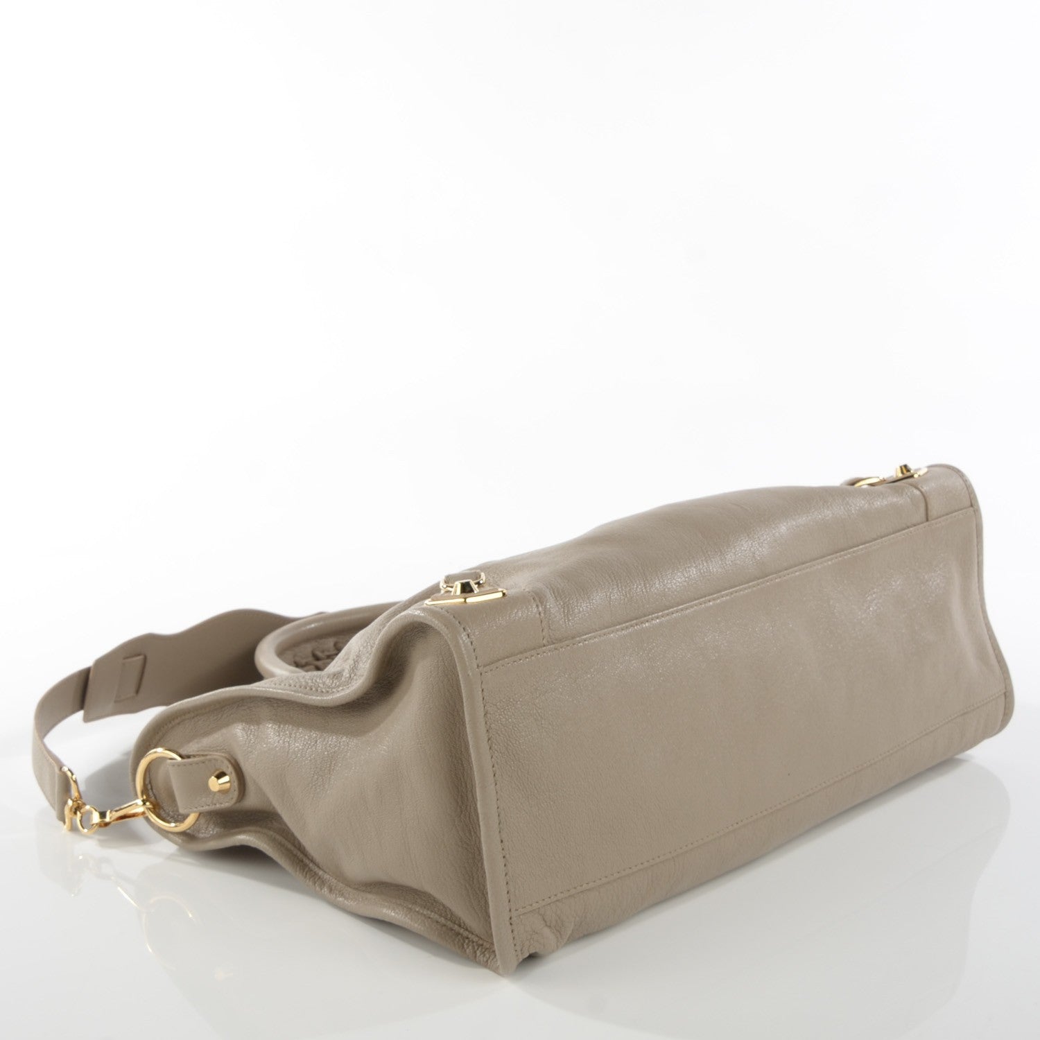 Balenciaga Chevre Gold Metallic Edge Hardware City Gris Taupe 8 of 11